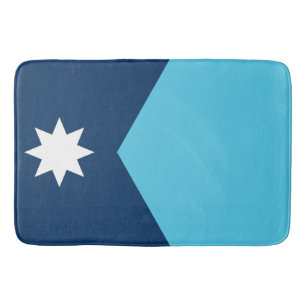 Grand tapis de bain avec le drapeau du Minnesota,