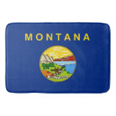 Grand tapis de bain avec le drapeau du Montana, US (Devant)