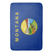 Grand tapis de bain avec le drapeau du Montana, US (devant Vertical)