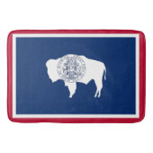 Grand tapis de bain avec le drapeau du Wyoming, Ét (Devant)