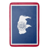 Grand tapis de bain avec le drapeau du Wyoming, Ét (devant Vertical)