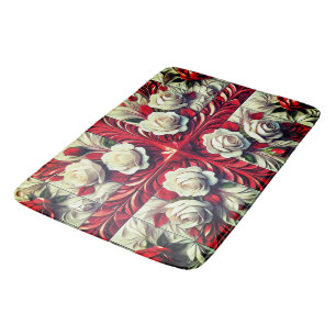 Grand tapis de bain avec Rose anglais Design