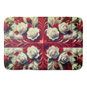Grand tapis de bain avec Rose anglais Design (Devant)