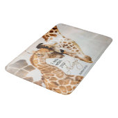 Grand tapis de bain de girafe (Angle)