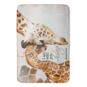 Grand tapis de bain de girafe (devant Vertical)