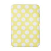 Grand tapis de bain jaune et blanc de point de (Devant (Vertical))