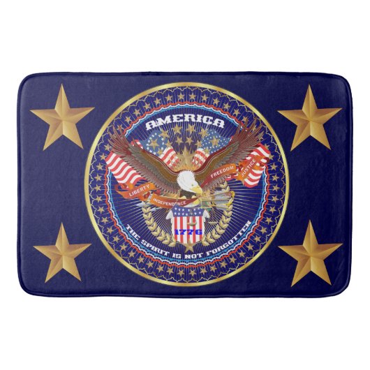 Grand tapis de bain patriotique 24" x 36" (Devant)