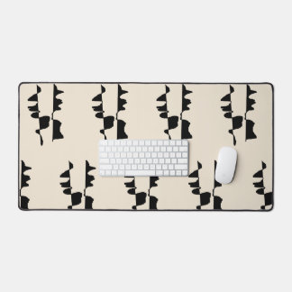 Grand Tapis de Bureau  "Abstrait Dual Face"