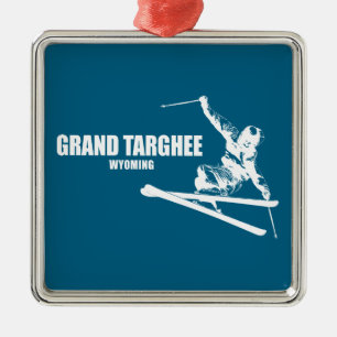 Grand Targhee Resort Wyoming Skiloper Metalen Ornament