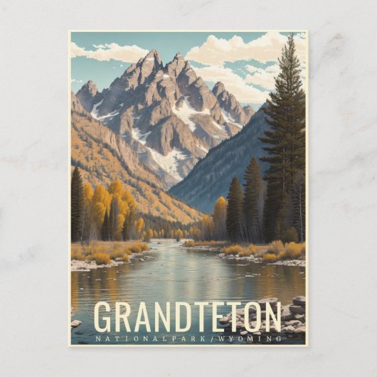 GRAND TETON NATIONAAL PARK BRIEFKAART (Voorkant)