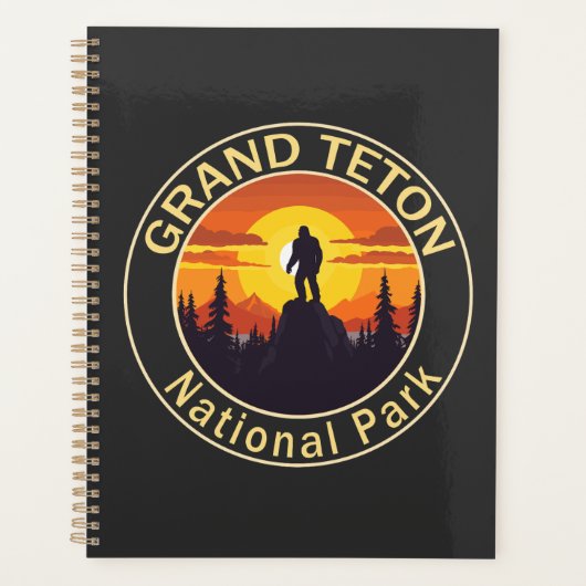 Grand Teton National Park Bigfoot Planner (Voorkant)