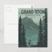 Grand Teton National Park Crane  Briefkaart (Voorkant / Achterkant)