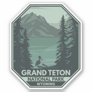 Grand Teton National Park Crane  Sticker