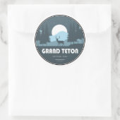 Grand Teton National Park Deer Ronde Sticker (Tas)