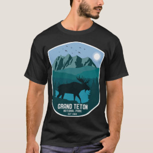 Grand Teton National Park Mountain Moose T-shirt