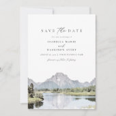 GRAND TETON National Park Mountain Save the Date Kaart (Voorkant)