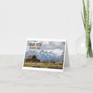 Grand Teton National Park Note Kaart