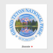 Grand Teton National Park (rd)2 Sticker (Vel)