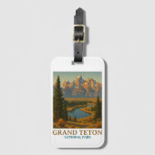  Grand Teton National Park reizen Bagagelabel (Voorkant (verticaal))