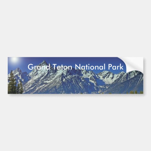 Grand Teton National Park Series 4 Bumpersticker (Voorkant)
