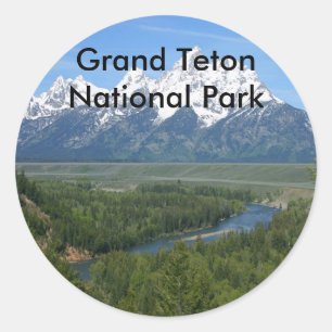 Grand Teton National Park Series 8 Ronde Sticker