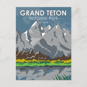 Grand Teton National Park Wyoming  Briefkaart