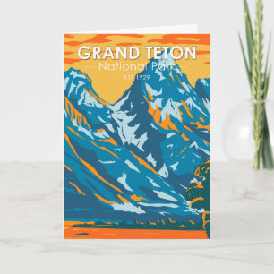 Grand Teton National Park Wyoming Kaart
