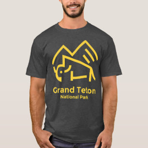 Grand Teton National Park Wyoming minimalistisch T-shirt