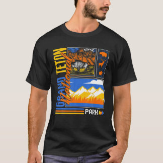 Grand Teton National Park Wyoming Mountain Hiking T-shirt