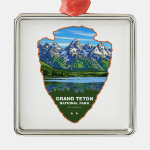 Grand Teton National Park Wyoming Pijl Metalen Ornament