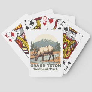 Grand Teton National Park Wyoming Reizen Pokerkaarten