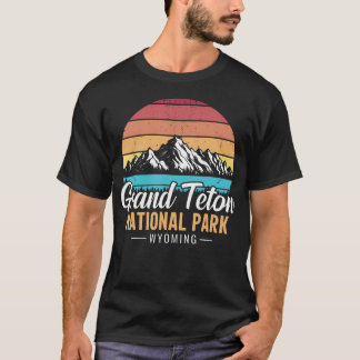 Grand Teton National Park Wyoming Retro T-shirt