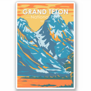 Grand Teton National Park Wyoming  Sticker