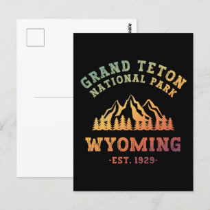 Grand Teton National Park Wyoming USA Gradient Briefkaart