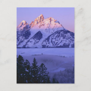GRAND TETON NATIONAL PARK, WYOMING. VS. Mist & Briefkaart