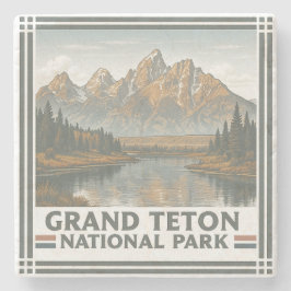 Grand Teton National Stenen Onderzetter