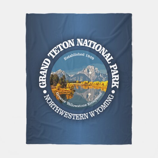 Grand Teton NP Fleece Deken (Voorkant)