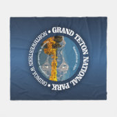 Grand Teton NP Fleece Deken (Voorkant (Horizontaal))