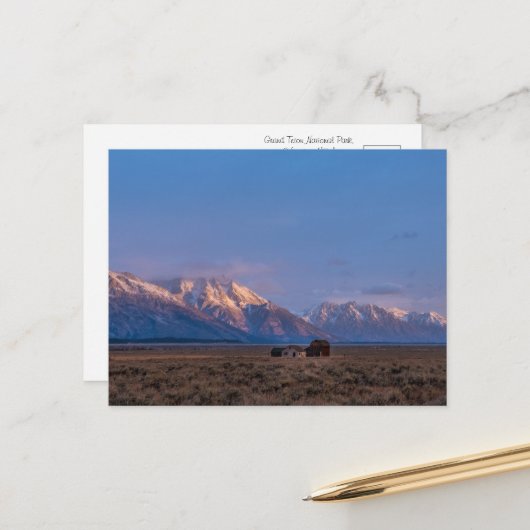 Grand Teton Open Lands Briefkaart (Voorkant / Achterkant in situ)