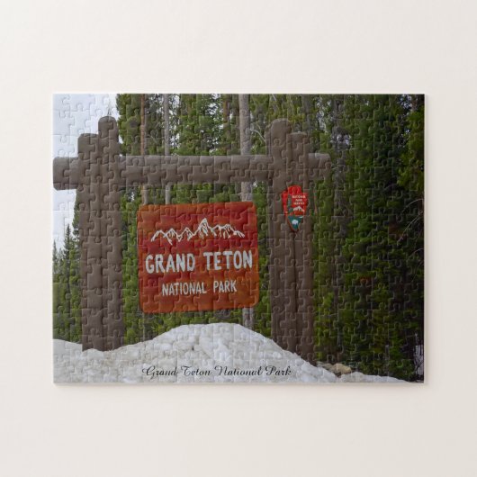 Grand Teton Park Wyoming. Jigsaw Puzzle (Horizontal)