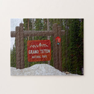 Grand Teton Park Wyoming. Jigzaag Puzzle Legpuzzel