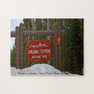 Grand Teton Park Wyoming. Legpuzzel