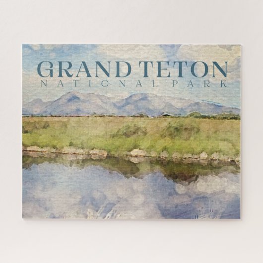 Grand Teton Puzzle, Nationaal Park Legpuzzel (Horizontaal)