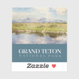 Grand Teton Sticker, Nationaal Park Decal Sticker