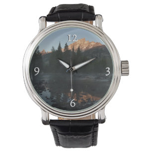 Grand Teton Sunrise op Cottonwood Creek Horloge