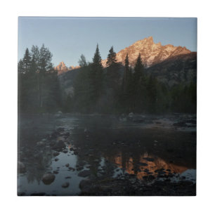Grand Teton Sunrise op Cottonwood Creek Tegeltje