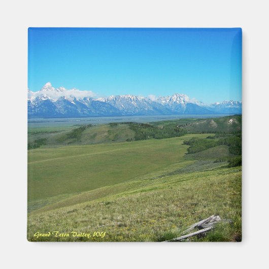 Grand Teton Valley, WY Magneet (Voorkant)