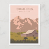 Grand Teton Wyoming Verenigde Staten Travel Place Briefkaart (Voorkant)