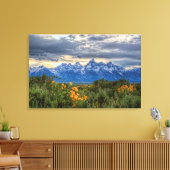 Grand Tetons Canvas Afdruk (Insitu (Woonkamer))