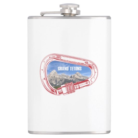 Grand Tetons (Carabiner) Heupfles (Voorkant)